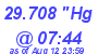 Milwaukee Weather Barometer High Today