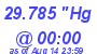 Milwaukee Weather Barometer Low Today