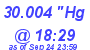 Milwaukee Weather Barometer Low Today