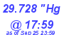 Milwaukee Weather Barometer Low Today