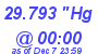 Milwaukee Weather Barometer Low Today