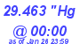 Milwaukee Weather Barometer Low Today