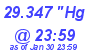 Milwaukee Weather Barometer Low Today