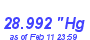 Milwaukee Weather Barometer Low Year