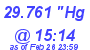 Milwaukee Weather Barometer Low Today