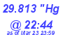 Milwaukee Weather Barometer Low Today