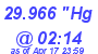 Milwaukee Weather Barometer Low Today