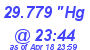 Milwaukee Weather Barometer Low Today