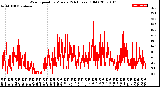 Milwaukee Weather Wind Speed<br>by Minute<br>(24 Hours) (Old)