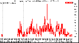 Milwaukee Weather Wind Speed<br>by Minute<br>(24 Hours) (New)