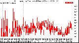 Milwaukee Weather Wind Speed<br>by Minute<br>(24 Hours) (New)