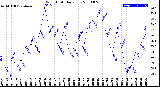 Milwaukee Weather Wind Chill<br>Daily Low