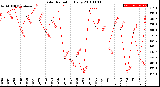 Milwaukee Weather Solar Radiation<br>Daily