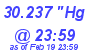 Milwaukee Weather Barometer Low Today