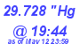 Milwaukee Weather Barometer Low Today