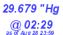 Milwaukee Weather Barometer Low Today