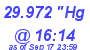 Milwaukee Weather Barometer Low Today