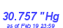 Milwaukee Weather Barometer High Year