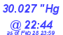 Milwaukee Weather Barometer High Today