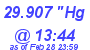 Milwaukee Weather Barometer Low Today