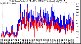 Milwaukee Weather Wind Speed/Gusts<br>by Minute<br>(24 Hours) (Alternate)