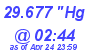 Milwaukee Weather Barometer Low Today