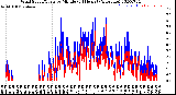 Milwaukee Weather Wind Speed/Gusts<br>by Minute<br>(24 Hours) (Alternate)