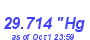 Milwaukee Weather Barometer Low Month