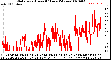 Milwaukee Weather Wind Speed<br>by Minute<br>(24 Hours) (Alternate)