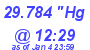 Milwaukee Weather Barometer Low Today