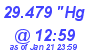 Milwaukee Weather Barometer Low Today