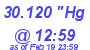 Milwaukee Weather Barometer Low Today