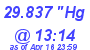 Milwaukee Weather Barometer Low Today