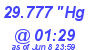 Milwaukee Weather Barometer Low Today