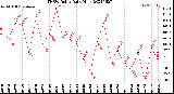 Milwaukee Weather THSW Index<br>Daily High