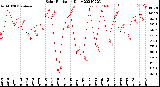 Milwaukee Weather Solar Radiation<br>Daily