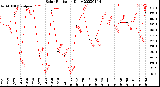 Milwaukee Weather Solar Radiation<br>Daily