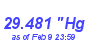 Milwaukee Weather Barometer Low Month