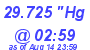 Milwaukee Weather Barometer Low Today