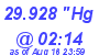 Milwaukee Weather Barometer Low Today