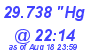 Milwaukee Weather Barometer Low Today