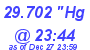 Milwaukee Weather Barometer Low Today