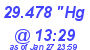 Milwaukee Weather Barometer Low Today