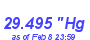 Milwaukee Weather Barometer Low Month