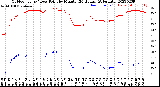 Milwaukee Weather Outdoor Temp / Dew Point<br>by Minute<br>(24 Hours) (Alternate)