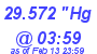 Milwaukee Weather Barometer Low Today