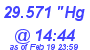 Milwaukee Weather Barometer Low Today