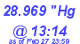 Milwaukee Weather Barometer Low Today