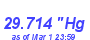 Milwaukee Weather Barometer High Month