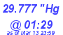 Milwaukee Weather Barometer Low Today